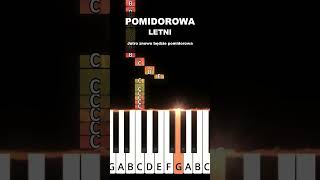 quotPOMIDOROWAquot  LETNI Sarsa quotNaucz mniequot PARODIA piano pianino tutorial music foryou shorts [upl. by Gemina]