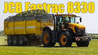 Odvoz tráv JCB Fastrac 8330  BEDNAR WAGON WG 27000 GOPROPOV [upl. by Volny]