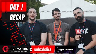 Recap of Day 1 by Unboxholics  Gamescom 2023  GERMANOS [upl. by Hogan911]