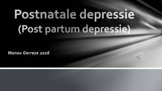 Postnatale depressie postpartum depressie [upl. by Dorren]