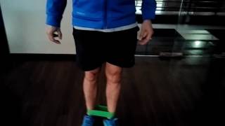 Circumduction Leg exercise with Fitband loop wwwthefitkartcom [upl. by Limbert]