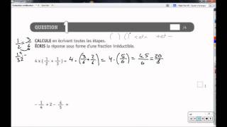 CE1D 2015 Corrigé Partie 1  Q1 Les Fractions [upl. by Harbert]
