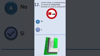 TEST EXAMEN TEÓRICO PERMISO B Pregunta nº12 [upl. by Juditha]