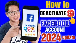 How to DEACTIVATE Facebook account 2024 part2  paano mag deactivate NG Facebook account 2024 [upl. by Epuladaugairam295]