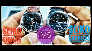 Seiko SARB033 vs Seiko SNKL45 Which ones the better deal seiko seikosarb033 vario [upl. by Madson]