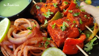 Paneer Tikka Recipe  Paneer Tikka On Tawa  Restaurant Style  The Artistic Cook [upl. by Peria]