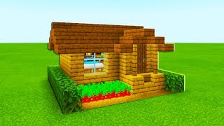 Minecraft Tutorial How To Make The Easiest Wooden House Ever Made [upl. by Christabella122]