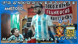 España 6 Argentina 1  Reacciones de un Hincha Argentino  Amistoso rumbo a Rusia 2018 [upl. by Terris347]