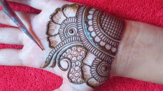 Simple mehandi design for palm  hatheli ke liye new mehndi design [upl. by Ativel]