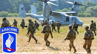 US Army NATO Soldiers of the 173rd Brigade During Joint Combat Exercises in Germany [upl. by Eihs82]