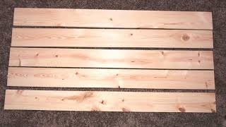 RUSTIC QUEEN WOOD HEADBOARD DIY [upl. by Ruford932]