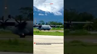 Super Hercules C130J Sukses quotLandingquot Mulus di Wamena [upl. by Clance]