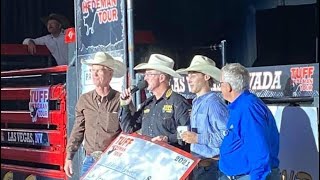 Cannon Craves wins 2021 Las Vegas Tuff Hedeman Bull Riding Tour Champion [upl. by Ttevy]