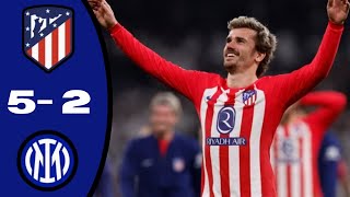 ATLETICO MADRID VS INTER MILAN 2  1 ALL GOALS EXTENDED HIGHLIGHTS  PEN 32  CHAMPIONS LEAGUE 2024 [upl. by Pepita]