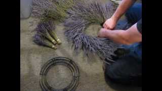 How to Make a Lavender Wreath  Wreath Making [upl. by Spielman]