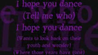 I Hope You Dance Lyrics [upl. by Ongineb]