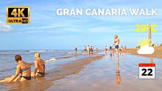 Maspalomas Gran Canaria Spain Beach Walk Life 🔴 September 22 2021 [upl. by Aihsyt]