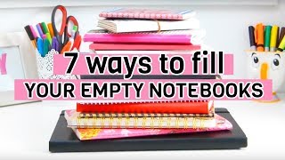 7 ways to fill your empty notebooks [upl. by Nanyk]