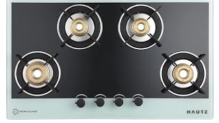 Haute Evoque Series 20 BlackampWhite 4 Burner Hob top [upl. by Zoila304]