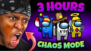 3 HOURS OF SIDEMEN AMONG US CHAOS MODE [upl. by Akselaw]