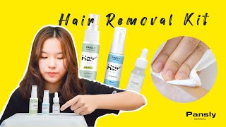 How to use PANSLY Hair Inhibitor Spray removal cream spray [upl. by Samau]