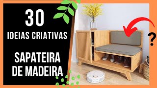 30 IDEIAS SAPATEIRA DE MADEIRA MARCENARIA CRIATIVA [upl. by Gnen322]