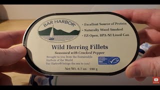 Bar Harbor Wild Herring Fillets Review Smoky Peppery and Delicious [upl. by Rakel332]