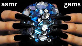 ASMR Tapping amp Scratching Gem Stones no talking studded mic capsule [upl. by Kroll6]