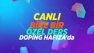 Doping Hafızanın Kişiye Özel Online Birebir Ders İmkanı ile Sınav Başarınızı Arttırın [upl. by Haynor158]