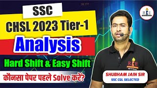 SSC CHSL 2023 Tier1 Analysis after answer key by Shubham Sir RBE [upl. by Nimzay156]