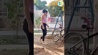 Stealing a bicycle gone wrong 🤪😂 Part 2 [upl. by Airdua]