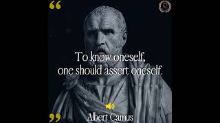 quotTo know oneself one should assert oneselfquot Albert Camus  quotes motivation stoicism quote [upl. by Assil]