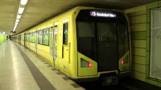 UBahn Berlin HZug in Lichtenberg U5 HD [upl. by Luap]