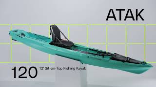 Walkthrough ATAK 120 Fishing Kayak  Wilderness Systems [upl. by Heger]