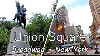 Walking 🚶‍♂️Along Broadway to Union Square  New York City NY [upl. by Brittne358]