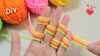 SEE what a pretty and easy idea I made with woolen yarn 💰👏Everyone will love it and make money [upl. by Alokin]