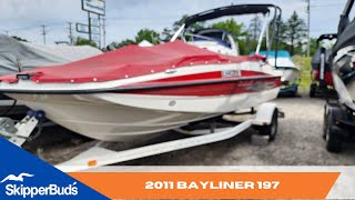 2011 Bayliner 197 Deck Boat Tour SkipperBuds [upl. by Nork726]