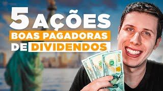 Top 5 ações que pagam muitos dividendos 2023  Bolsa americana [upl. by Korrie]