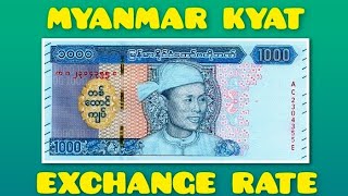 Myanmar Money MMK Exchange Rate Today  Myanmar Currency [upl. by Torrance]