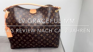 Louis Vuitton Graceful MM  LV Bag Review nach ca 2 Jahren [upl. by Trumann]