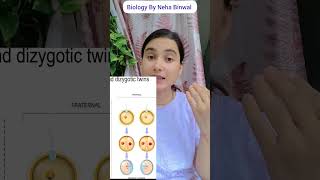 Dizygotic twins 👥 new neet biology science upsc twins trending explore viralshorts ytshort [upl. by Aipmylo857]