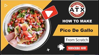 Easy homemade Pico De Gallo recipeHow to make fresh Pico De Gallo [upl. by Gentille]