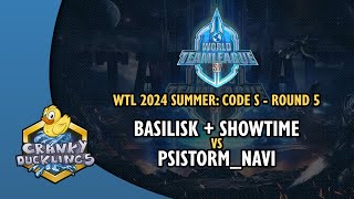 BASILISK vs PSISTORMNaVi  World Team League 2024 Summer Code S Round 5  StarCraft 2 Tournament [upl. by Imoyik]