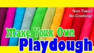 BEST Playdough recipe WITHOUT cream of tartar or cooking [upl. by Deacon582]