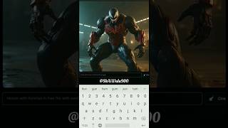 VENOM in Free fire  Venom with Ironman Suit in Free fire  Free Fire Ai Video  AI video Free Fire [upl. by Pavyer490]