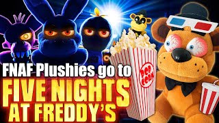 FNAF Plush  Going to see the FNAF Movie Ft Puggos Pizzeria [upl. by Drescher316]