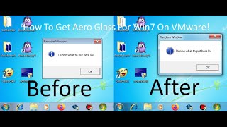 How To Get The Aero Glass Working For Your Windows 7 Virtual Machine On VMware [upl. by Cirilla]