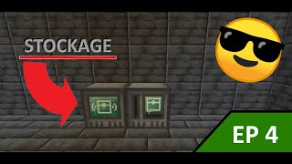 minecraft moddé ep 2  system de stockage avec RFTOOLS [upl. by Ynehpets665]