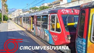 CIRCUMVESUVIANA TRAIN From Sorrento to Naples [upl. by Calia]