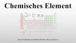 Chemisches Element [upl. by Witha]